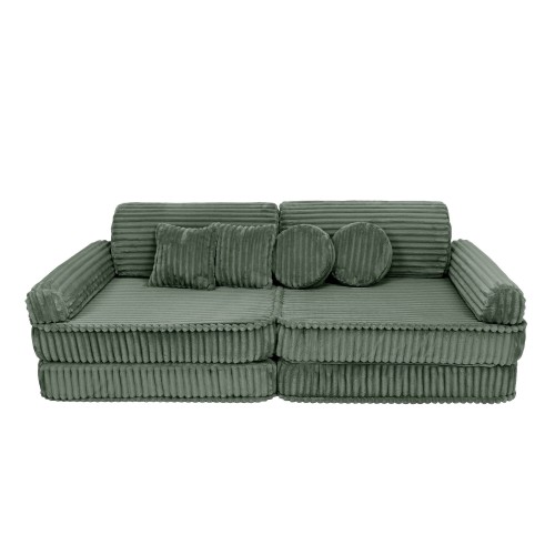 Churros Premium Kids Sofa, Olive Sage Green