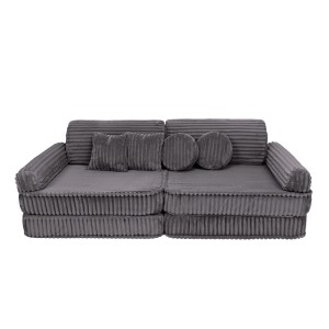 Churros Premium Kids Sofa, Jurassic Grey