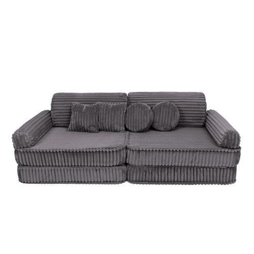 Churros Premium Kids Sofa, Jurassic Grey