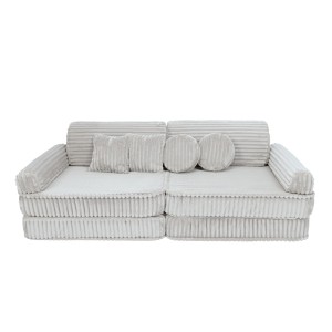 Churros Premium Kids Sofa, Cotton Candy White