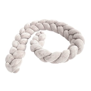 Crib Bumper Braid  -  Soft Protective Bumper for Babies | Aesthetic Ecru Size S -150 cm
