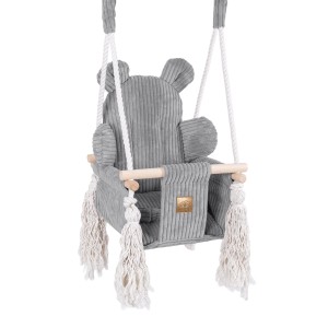 Indoor Baby Swing  -  Bear Swing | Aesthetic Grey