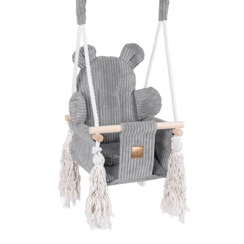 Indoor Baby Swing  -  Bear Swing | Aesthetic Grey