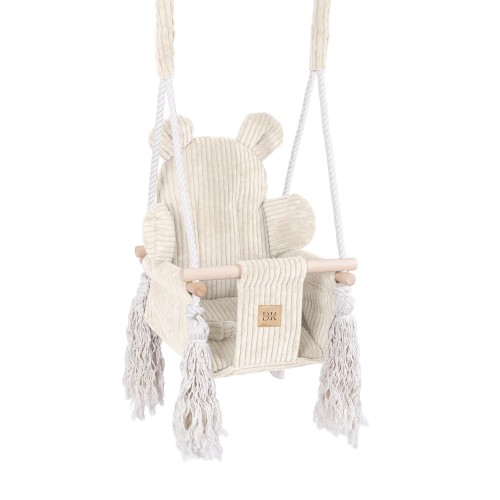 Indoor Baby Swing  -  Bear Swing | Aesthetic Ecru