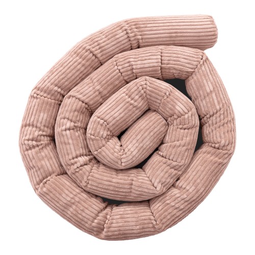 Protective Roll Bumper for Baby Crib  -  Safe Roll | Aesthetic Power Pink Size 4m