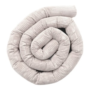 Protective Roll Bumper for Baby Crib  -  Safe Roll | Aesthetic Ecru Size 3m