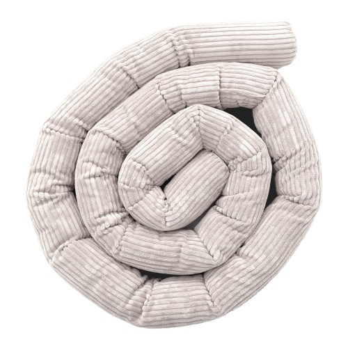 Protective Roll Bumper for Baby Crib  -  Safe Roll | Aesthetic Ecru Size 4m