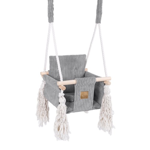 Indoor Baby Swing  -  Square Swing | Aesthetic Grey