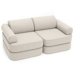 Outzy Pocket Plus Kids Sofa, Oat Blush Beige
