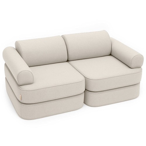 Outzy Pocket Plus Kids Sofa, Oat Blush Beige
