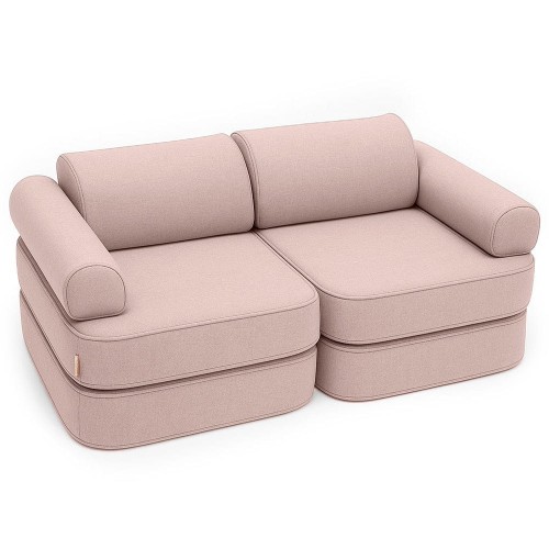 Outzy Pocket Plus Kids Sofa, Rosy Dune Pink