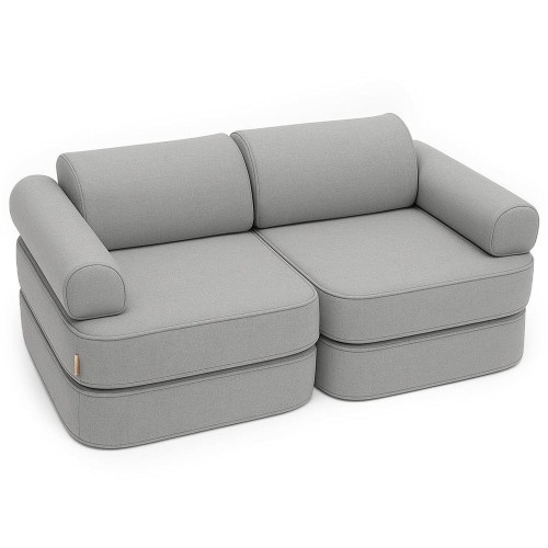 Outzy Pocket Plus Kids Sofa, Feather Fog Gray