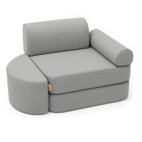 Outzy Kids Play Armchair Feather Fog Gray