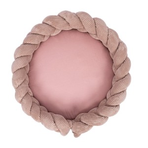 Baby Nest with Play Mat & Crib Bumper Braid 300cm - Aesthetic Powder Pink