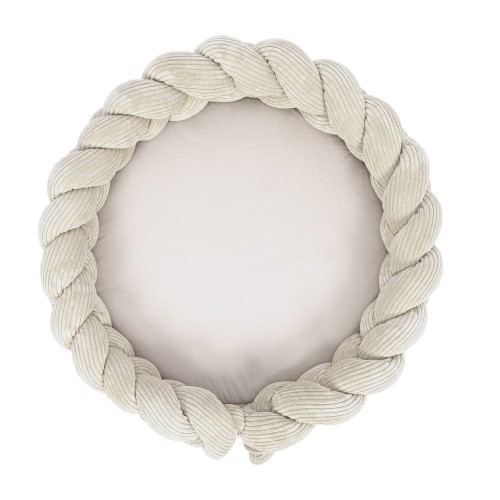 Baby Nest with Play Mat & Crib Bumper Braid 300cm - Aesthetic Ecru