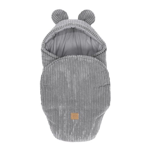 Baby Swaddle with Bear Ears | Aesthetic Grey