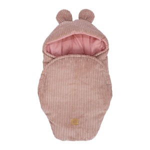 Baby Swaddle with Bear Ears | Aesthetic Powder Pink