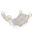 Montessori Climbing Rocker with Cushion | Snug Rocker Cushion Color Champagne Ecru