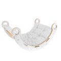 Montessori Climbing Rocker with Cushion | Snug Rocker Cushion Color White