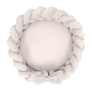 Baby Nest with Play Mat & Crib Bumper Braid |300cm | - Aesthetic Vanilla