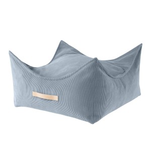 Slimcord Square Puff, Turquoise