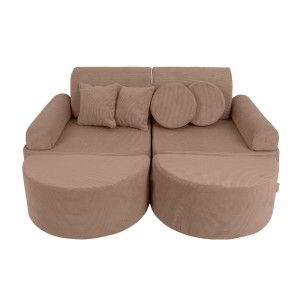 Slimcord Pocket Max Kids Sofa, Brown
