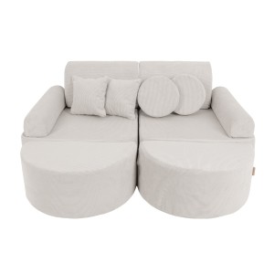 Slimcord Pocket Max Kids Sofa, Grey
