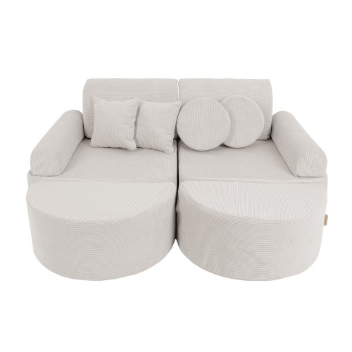 Slimcord Pocket Max Kids Sofa, Grey