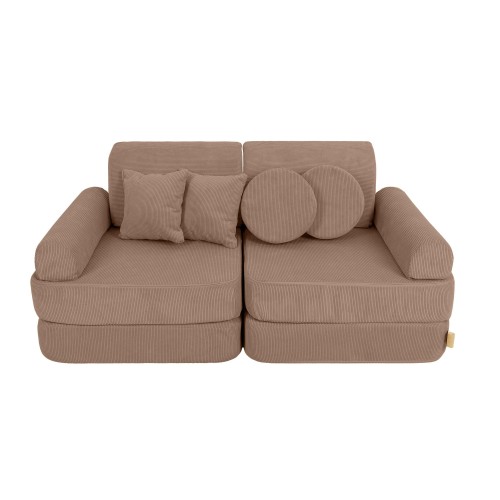 Slimcord Pocket Plus Kids Sofa, Brown