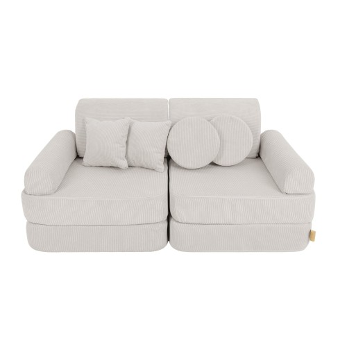 Slimcord Pocket Plus Kids Sofa, Grey