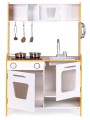 Wooden Play Kitchen for Children with Multimedia Burners
