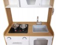 Wooden Play Kitchen for Children with Multimedia Burners