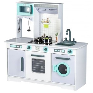 Large Wooden Play Kitchen for Children with Accessories