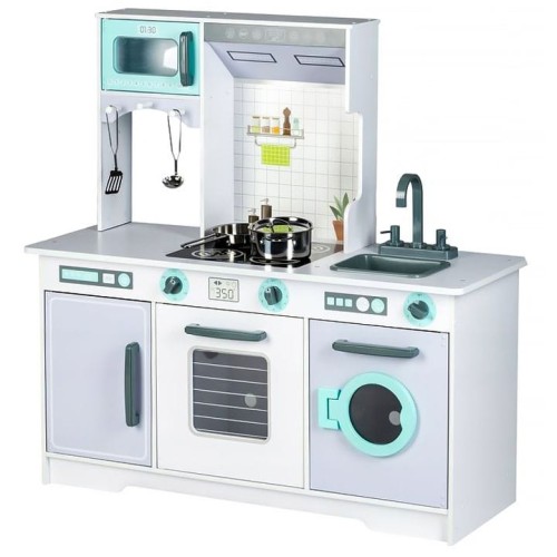 Large Wooden Play Kitchen for Children with Accessories