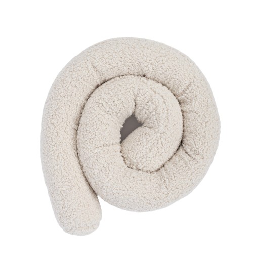 Baby Cot Bumper Pillow  -  Safe Roll | Bearly Cream 200 cm
