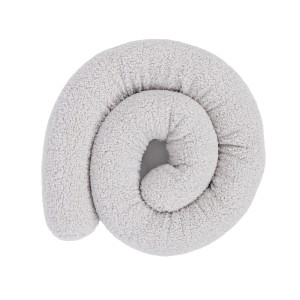 Baby Cot Bumper Pillow  -  Safe Roll | Bearly Off White 200 cm
