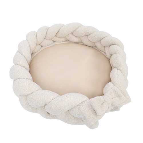 Baby Nest with Protective Braid - Play Mat | Bearly Cream