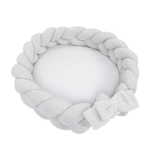 Baby Nest with Protective Braid - Play Mat | Bearly Off White