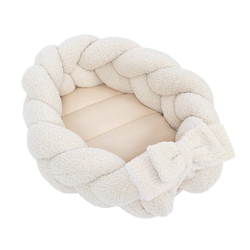 Baby Nest with Protective Braid  -  Bearly Cream