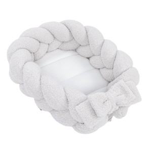 Baby Nest with Protective Braid  -  Bearly Off White