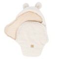 Baby Wrap with Bear Ears - Bearly off White