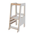 Wooden Learning Tower Scandi, Grey
