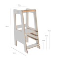 Wooden Learning Tower Scandi, Grey