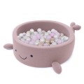 Boucle Ball Pit, Whale, Raspberry Glaze Pink, without balls