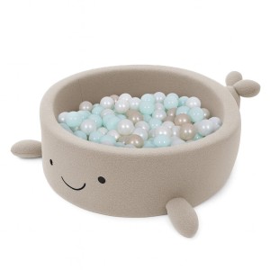 Boucle Ball Pit, Whale, Oat Biscuit Beige, without balls