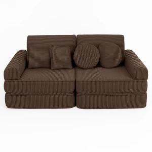 Aesthetic Pocket Plus Kids Sofa, Brown