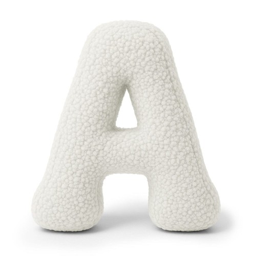 Alphabet Letter Pillow Off White | Bearly A