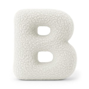 Alphabet Letter Pillow Off White | Bearly B