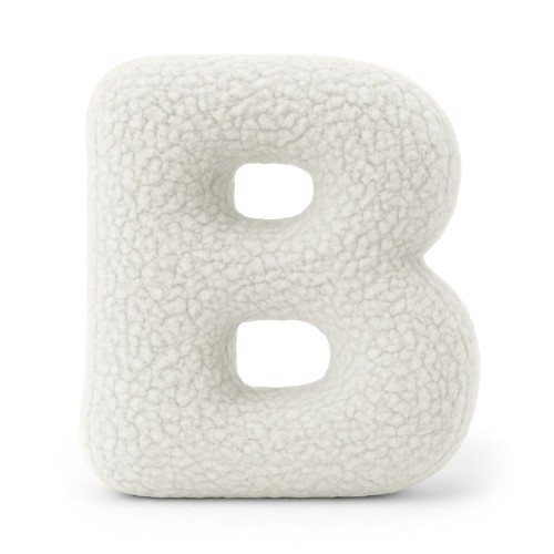 Alphabet Letter Pillow Off White | Bearly B
