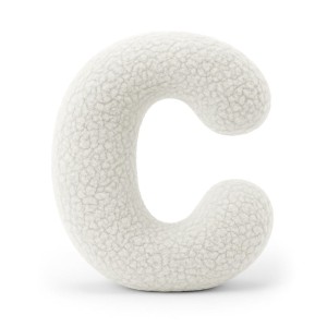 Alphabet Letter Pillow Off White | Bearly C